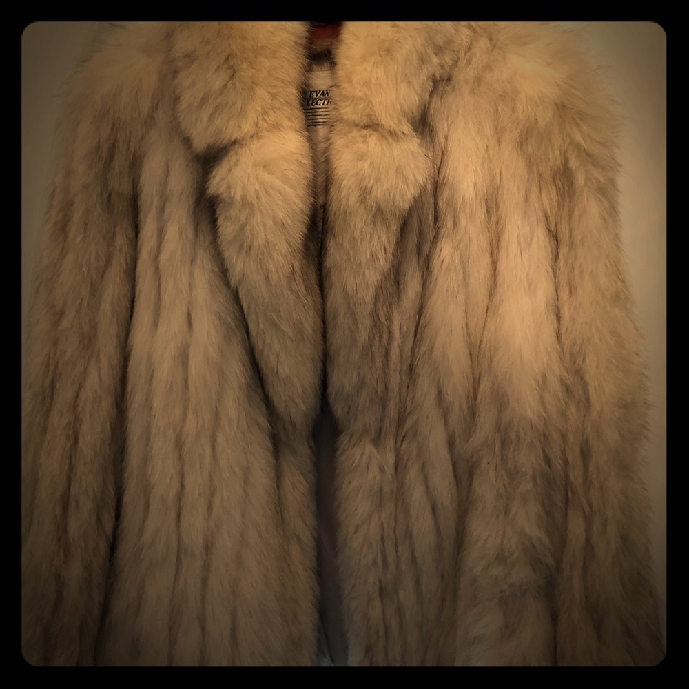Blue fox jacket